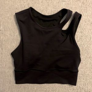 Lululemon cutout longline sports bra black